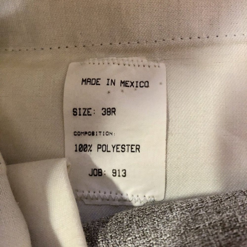 Vintage Dress Pants Mens 38R Used Brown Blend Textured - Picture 8 of 11